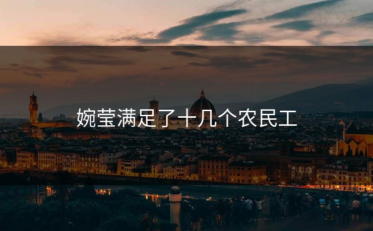 婉莹满足了十几个农民工